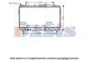 AKS DASIS 96553424 Radiator, engine cooling